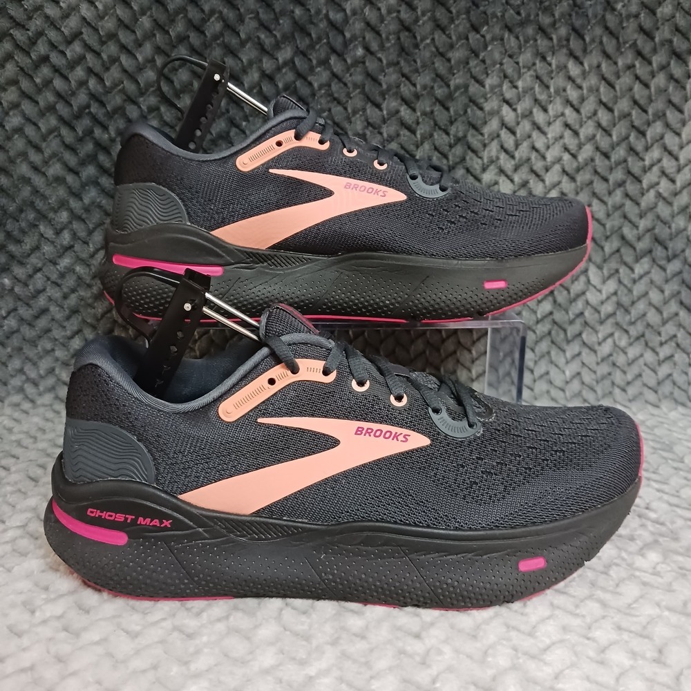 Brooks Ghost Max Black Raspberry Women's Walking Running Sneakers Shoes Size 9.5
